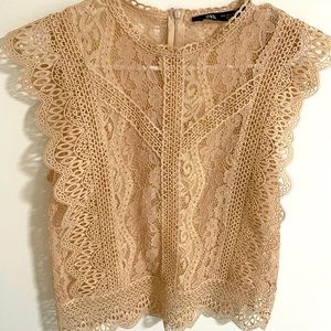 Zara small lace top